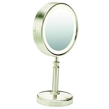 Reflections Double-Sided LED Lighted Tabletop Mount Vanity Makeup Mirror,