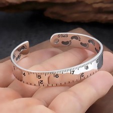 925 Sterling Silver Number Bracelet Vintage Handmade Unisex Gift Jewelry