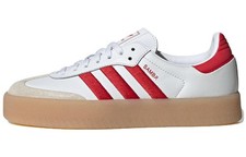 Adidas Sambae White Better Scarlet Gum Women's - ID0438 Ship Now