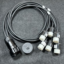 SOCAPEX SOCO 19 PIN to 6ft 6 Channel Edison 15A Female Breakout Power Cable New