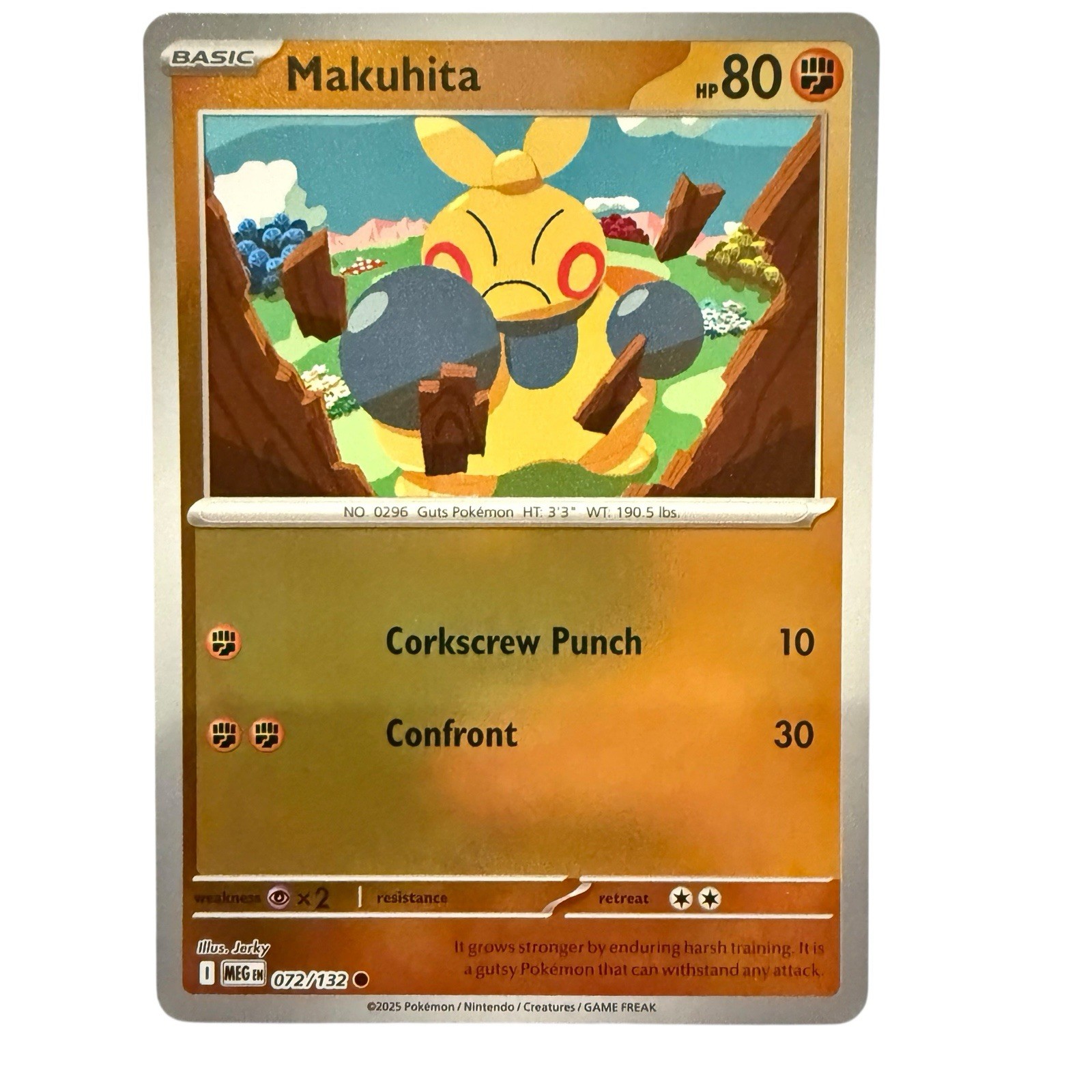Makuhita 072/132 Me01: Mega Evolution Reverse Holo Near Mint