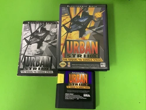 Urban Strike (Sega Genesis, 1994) Cib Manual Tested *VERY GOOD CONDITION*