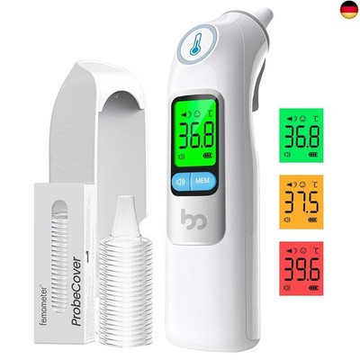Fieberthermometer Ohr für Erwachsene & Kinder, 1s Ergebnis Hochpräzise Ohrthermo