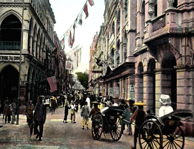 Hong Kong China Queen s Road Postcard  