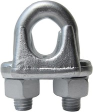 1/2" Drop Forged Heavy Duty Galvanized Wire Rope Clips (50-Pack)