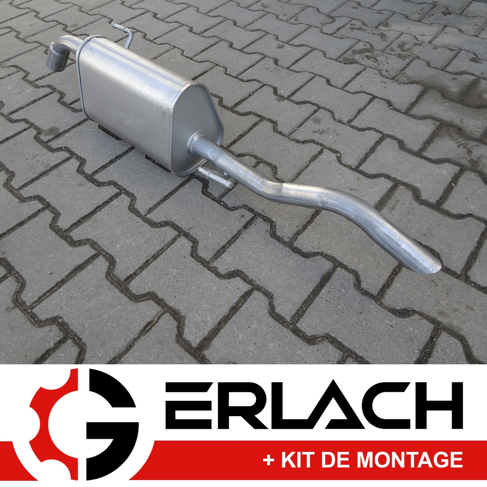 Silencieux arriere pour Fiat Tipo 1.4 echappement de rechange d'origine
