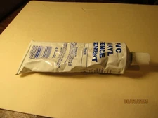 Erwin US Fence White PVC Vinyl Fence Cement 4 Oz Tube NOS NEW USA