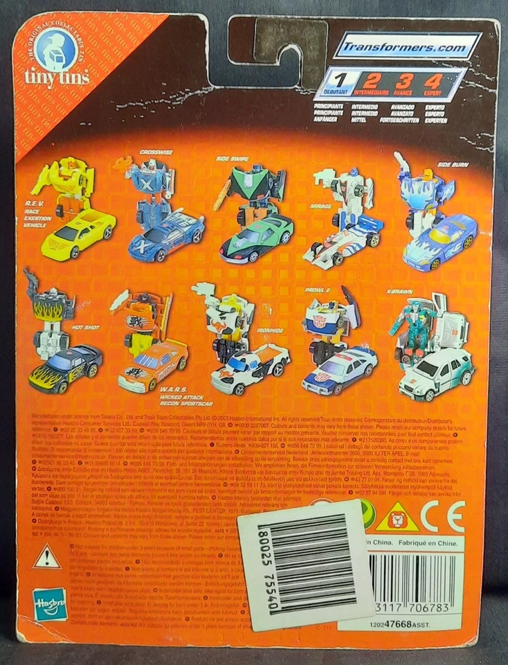 Transformers RID Tiny Tins Spychanger Side Swipe MOSC Neu - Bild 3 von 4