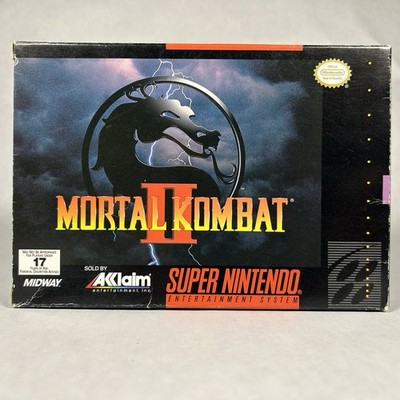 Mortal Kombat II 2 (Super Nintendo SNES) CIB w/ Protector