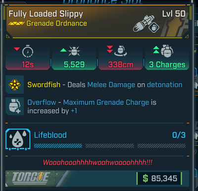 Borderlands 4   Legendary Ordnance   Slippy   Lifeblood   Lvl 50   PS PC XB