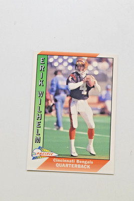 1991 PACIFIC PLUS SERIES II #568 ERIK WILHELM RC. CINCINNATI BENGALS. NM