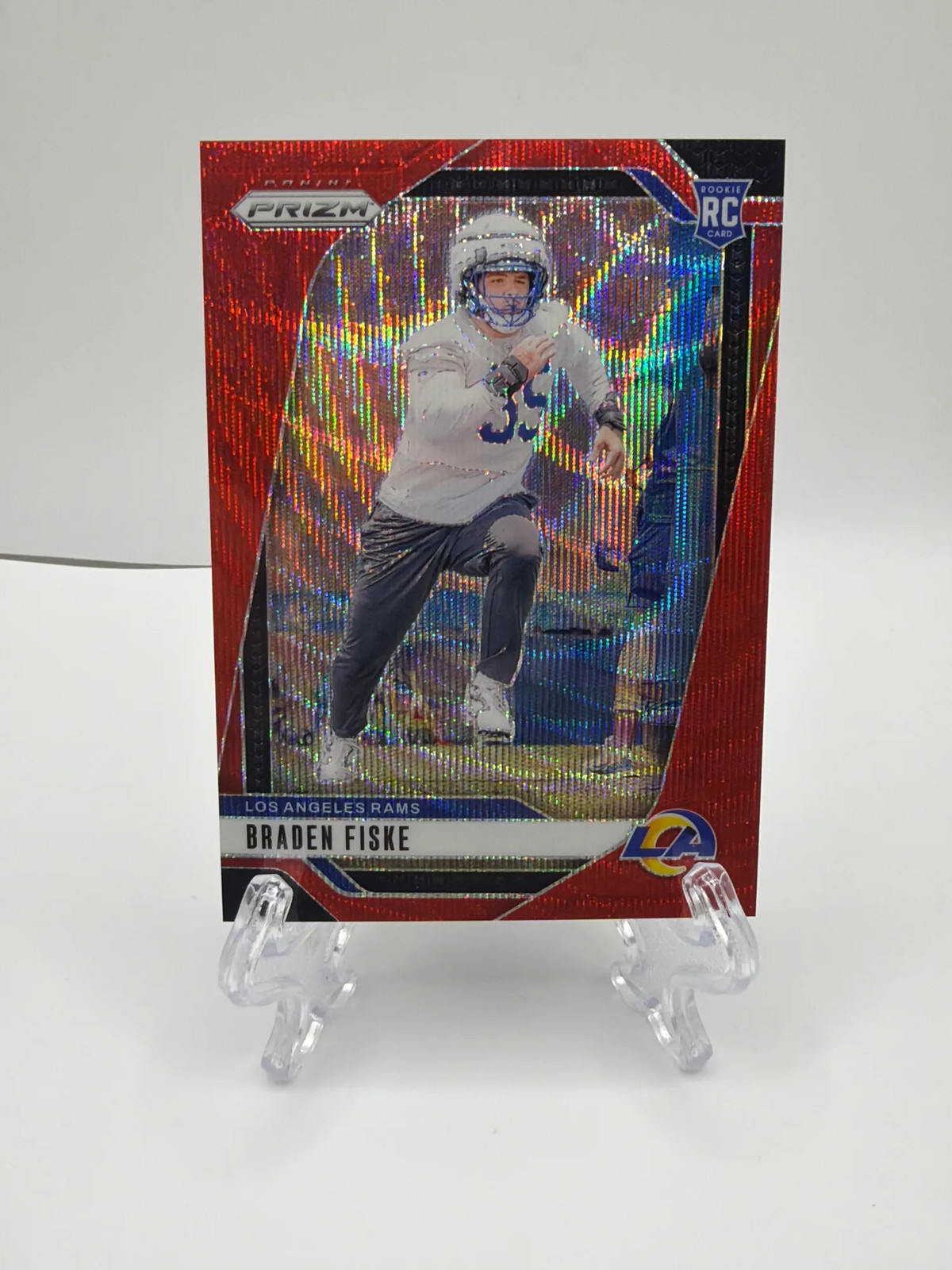 2024 Panini Prizm Braden Fiske #310 Red Wave 080/149 RC