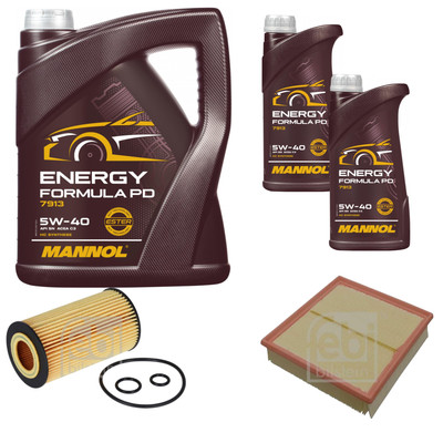 FEBI Inspektionspaket 7L MANNOL Energy Formula PD 5W-40 für Mercedes-Benz