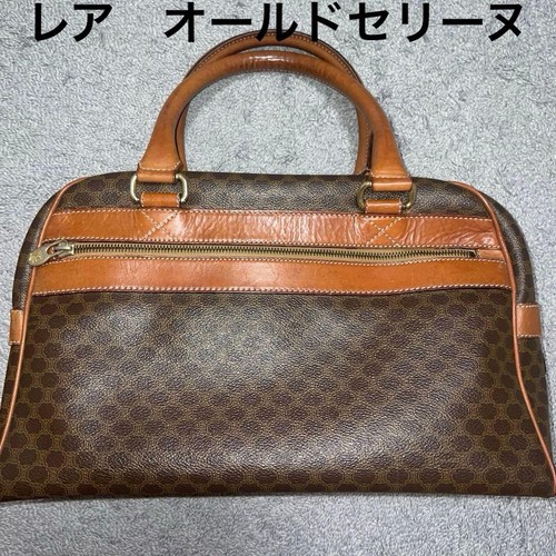 CELINE Macadam Boston Bag Leather Classic Used