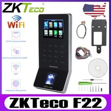 ZKteco F22 WiFi ID/ADMS Fingerprint Time Attendance Access Control Terminal USA