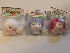 Lot of 3 Darice Yarn Doll Heads With Hands New In Package 50018