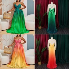V-neck Strap Maxi Dress Sexy Summer Large Prom Dress Swing Color Women Clothing
