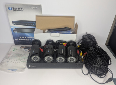 Swann 8-Channel Full D1 PRO Security System DVR8-1000 with 500GB HDD & 4 Cameras