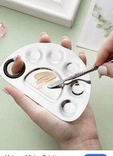 EOTVIA Makeup Mixing Palette Spatula,Makeup Mixing Silver