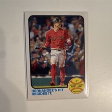 Topps Heritage Boston Red Sox Enrique Hernandez Postseason #201