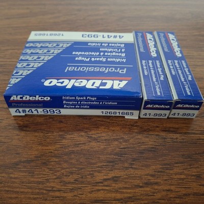 6 Pack Genuine GM ACDelco Professional Iridium Spark Plugs 41-993 12681665
