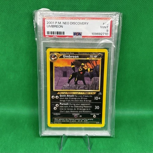 Umbreon 32/75 Neo Discovery Rare 2001 Pokémon PSA 9 MINT English