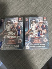2025 Topps Chrome NFL Value Blaster Box - Lot Of 2 - Sealed - In Hand