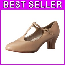 Women's Caramel Character Shoe - Leather Sole