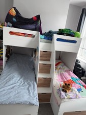 Children’s Triple Bunk Bed With Storage