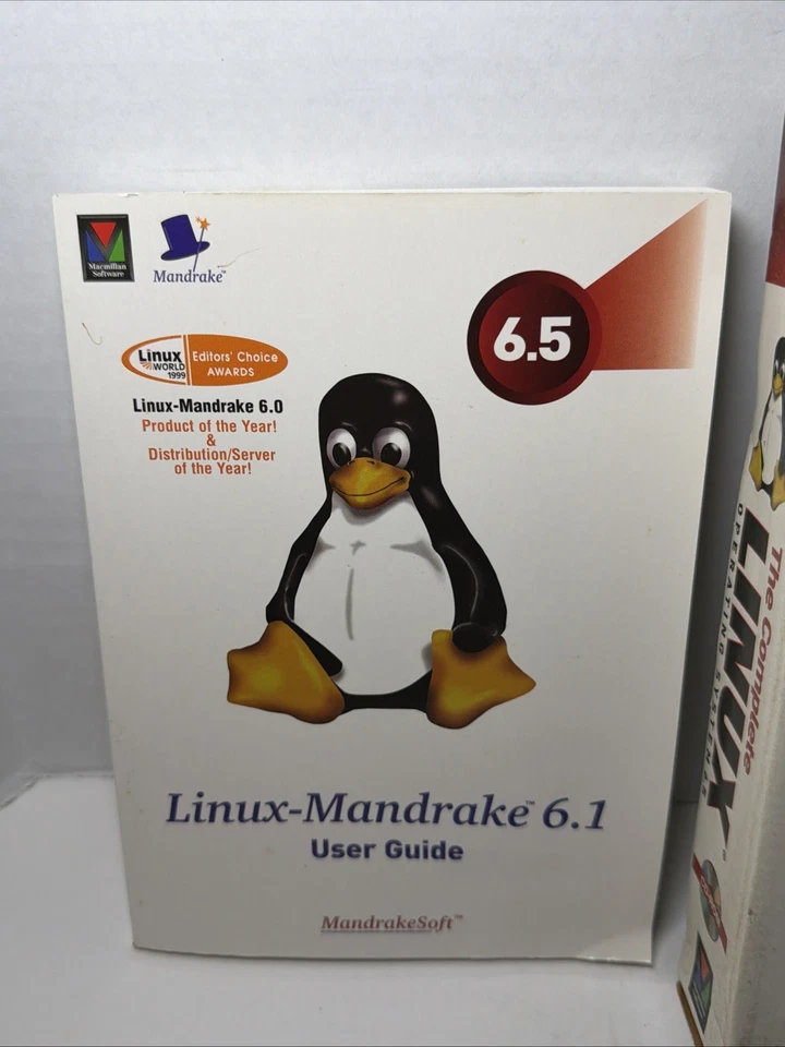 RED HAT LINUX MANDRAKE 6.5 DELUXE OPERATING SYSTEM - Used VGC! - Image 2 of 4