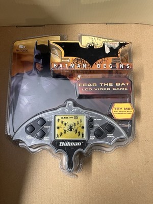 RARE New Batman Begins LCD Video Handheld Game Fear The Bat Techno Source 2005