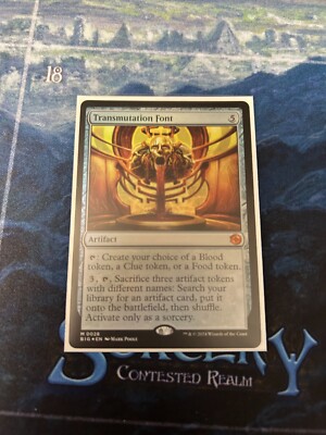 Transmutation Font Outlaws of Thunder Junction: the Big Score Foil NM-M Unplayed