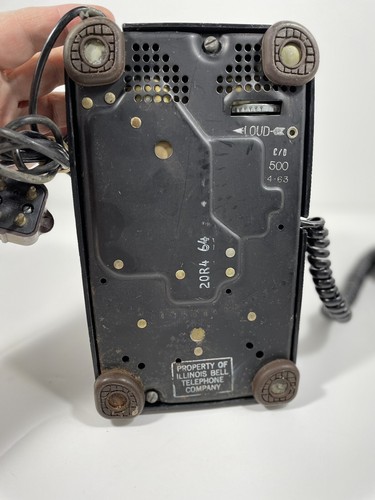 Telefono vintage Western Electric 1963 Bell System nero rotante con spina - Foto 9 di 11