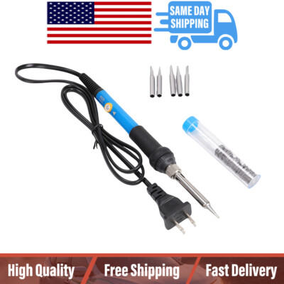 60W Adjustable Temp Electric Soldering Iron Pen Handle Solder Station Tool