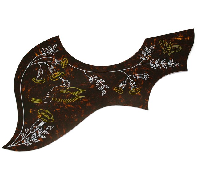 Allparts HISTORIC Hummingbird Tortoise Self Adhesive Acoustic Pickguard