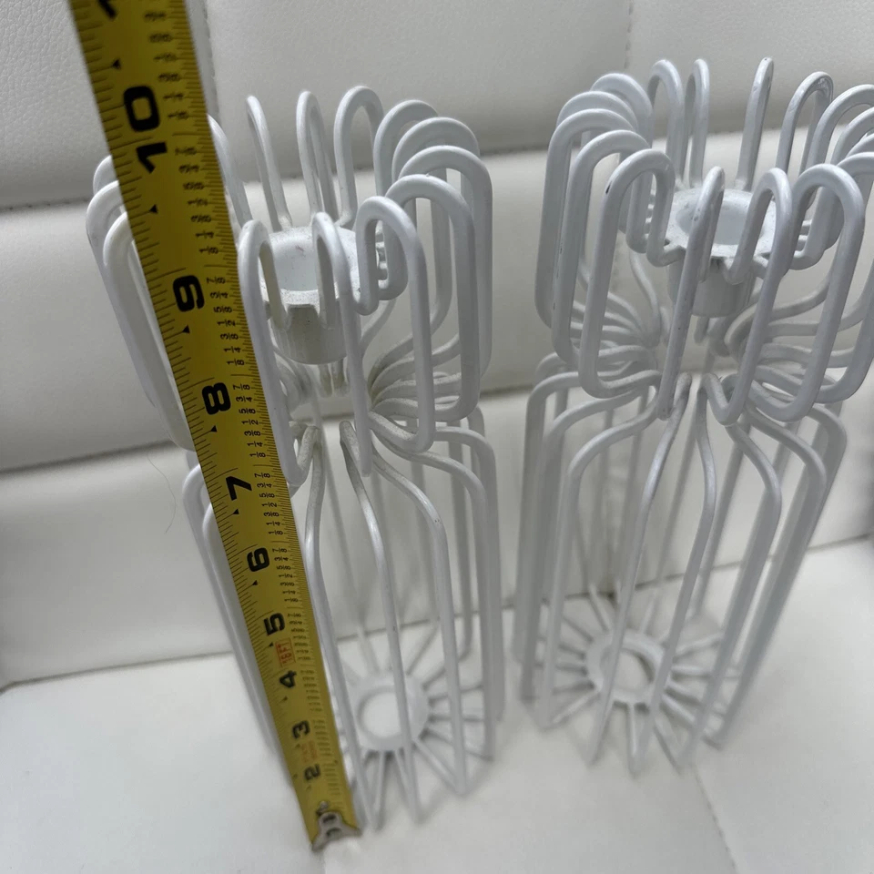 Ehlen Johansson White Metal Wire Candle holders Scandinavian IKEA Vintage MCM - Image 2 of 4