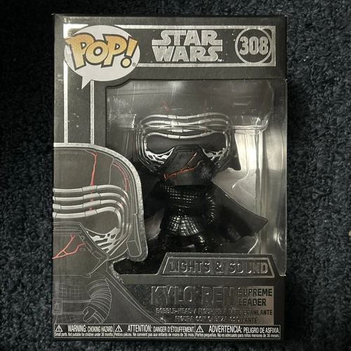 Funko Pop! Star Wars Kylo Ren Supreme Leader #308 Lights & Sounds Vinyl Damaged