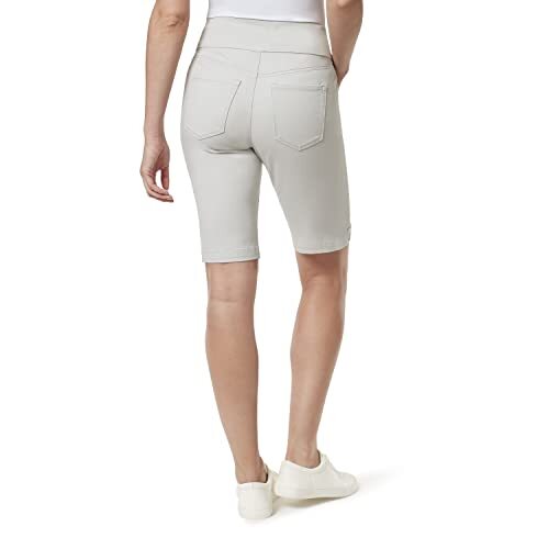 Women's Amanda Pull on Bermuda Short, Dusky Dune, 14 - Picture 4 of 5