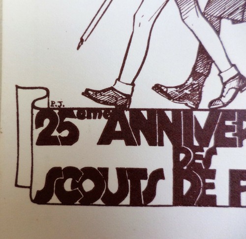 Illustration de P.JOUBERT 25e anniversaire Carte Postal scout de France 1945 - Picture 3 of 3