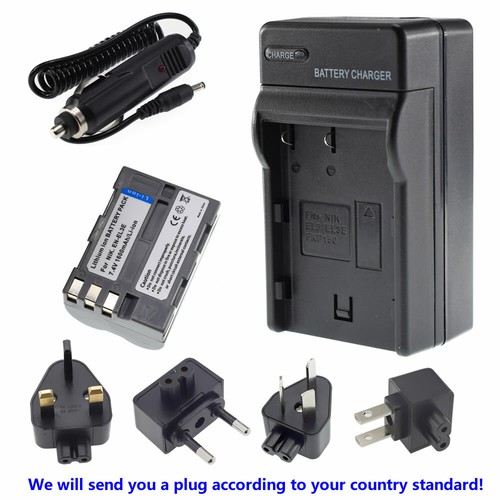 Battery or Travel Charger for Nikon EN-EL3e MH-18a & Nikon D50 D80 DSLR Camera - Picture 19 of 33