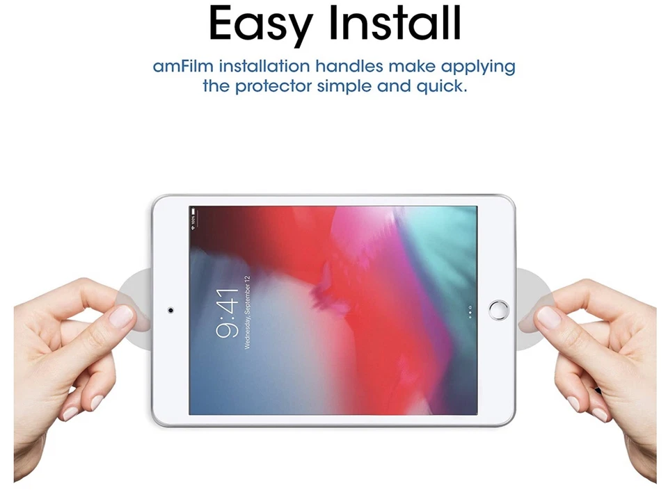 amFilm Apple iPad Mini 5 / Mini 4 Tempered Glass Screen Protector (1 Pack) - Image 3 of 4