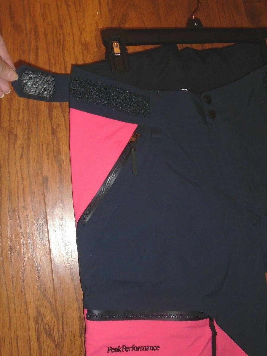 NEW Peak Performance Grace Snow Ski Pant Black /Pink Wmn S NEW Peak Performance Grace Snow Ski Pant Black /Pink Wmn S