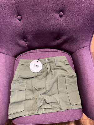 Princess Polly Myrtle Cargo Mini Skirt Khaki U.S 6/AU 10/Khaki
