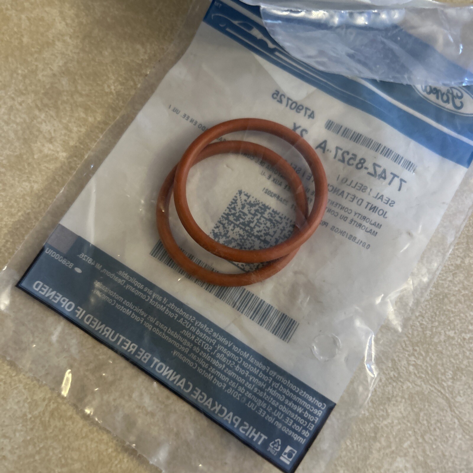 2011 2019 F150 3.5L V6 Coolant Bypass Pipe O Ring (2) of 7T4Z8527A