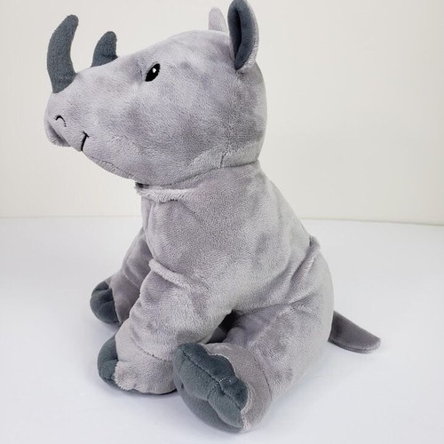Kohls Cares Plush Gray Rhino Stuffed Animal 11" Soft Toy Charles Fuge - Picture 7 of 18