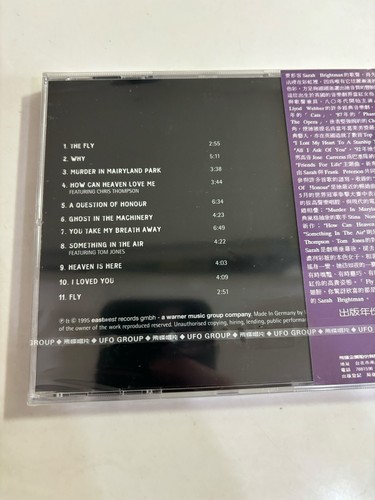 Sarah Brightman FLY 1996 Version Taiwan Purple OBI Promo Label CD Sealed - Bild 3 von 7