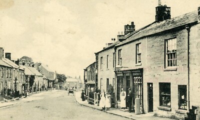 Castleton seltener PC High St Store/Storekeeper um 1906