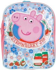 Peppa Pig 'Strawberry Jam' Small Light Canvas Backpack