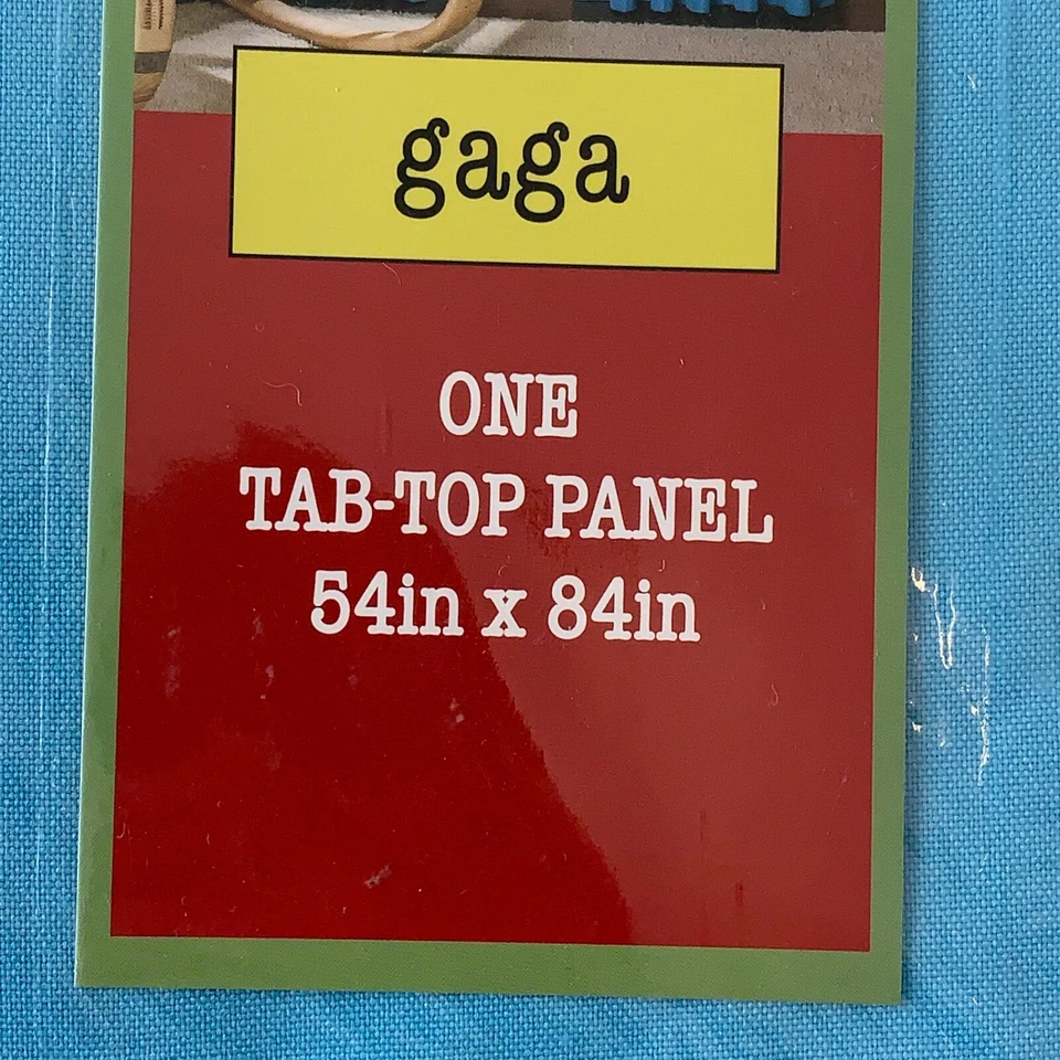 Cortina BL Home Gaga azul cielo panel superior de una pestaña 54 pulgadas X 84 pulgadas nueva con etiquetas Foto 3 de 4