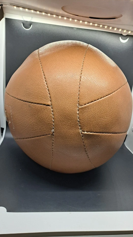 Balón medicinal de cuero vintage/antiguo - BOLA DE GIMNASIO 8 lb Foto 4 de 4